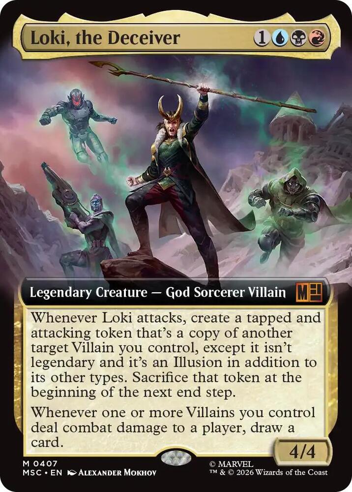 Loki the Deceiver Extended Art 407 (Commander: Marvel Super Heroes)  - Extended Art | Good Games North