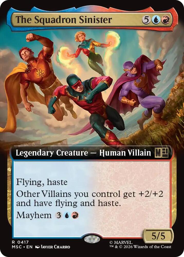 The Squadron Sinister Extended Art 417 (Commander: Marvel Super Heroes)  - Extended Art | Good Games North