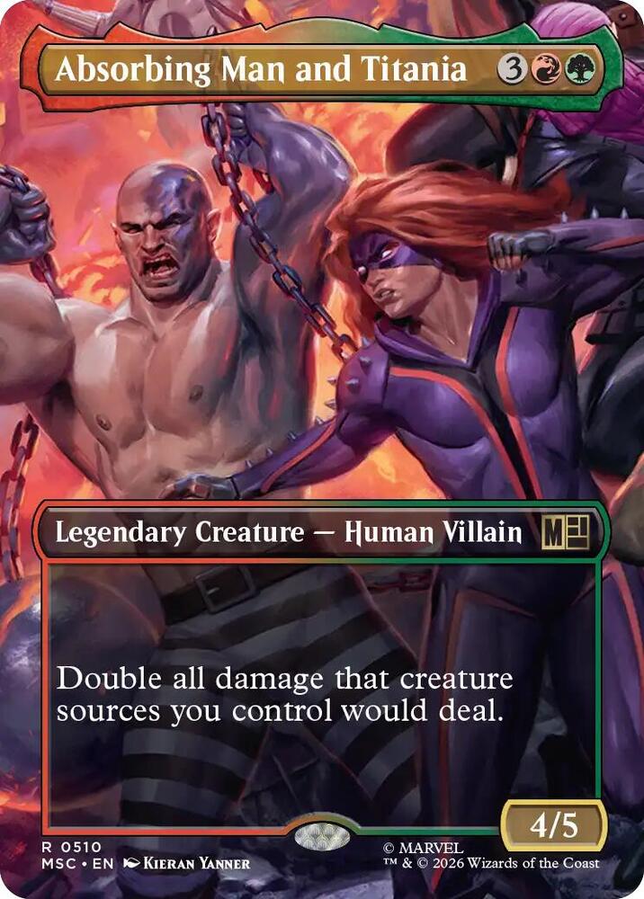 Absorbing Man and Titania 510 (Commander: Marvel Super Heroes)  - Borderless | Good Games North