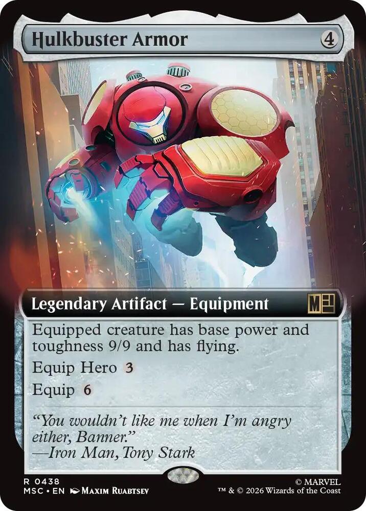 Hulkbuster Armor Extended Art 438 (Commander: Marvel Super Heroes)  - Extended Art | Good Games North