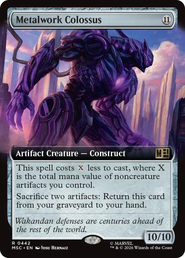 Metalwork Colossus Extended Art 442 (Commander: Marvel Super Heroes)  - Extended Art | Good Games North