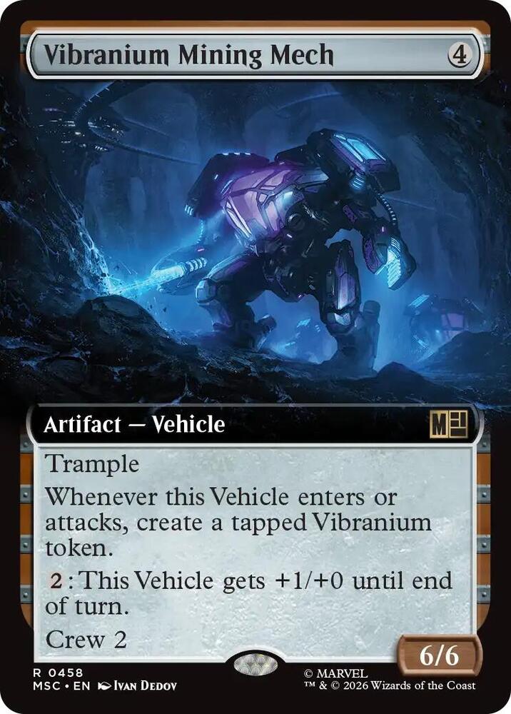 Vibranium Mining Mech Extended Art 458 (Commander: Marvel Super Heroes)  - Extended Art | Good Games North