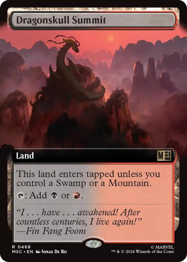 Dragonskull Summit Extended Art 468 (Commander: Marvel Super Heroes)  - Extended Art | Good Games North