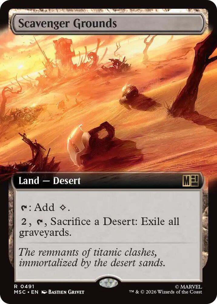 Scavenger Grounds Extended Art 491 (Commander: Marvel Super Heroes)  - Extended Art | Good Games North