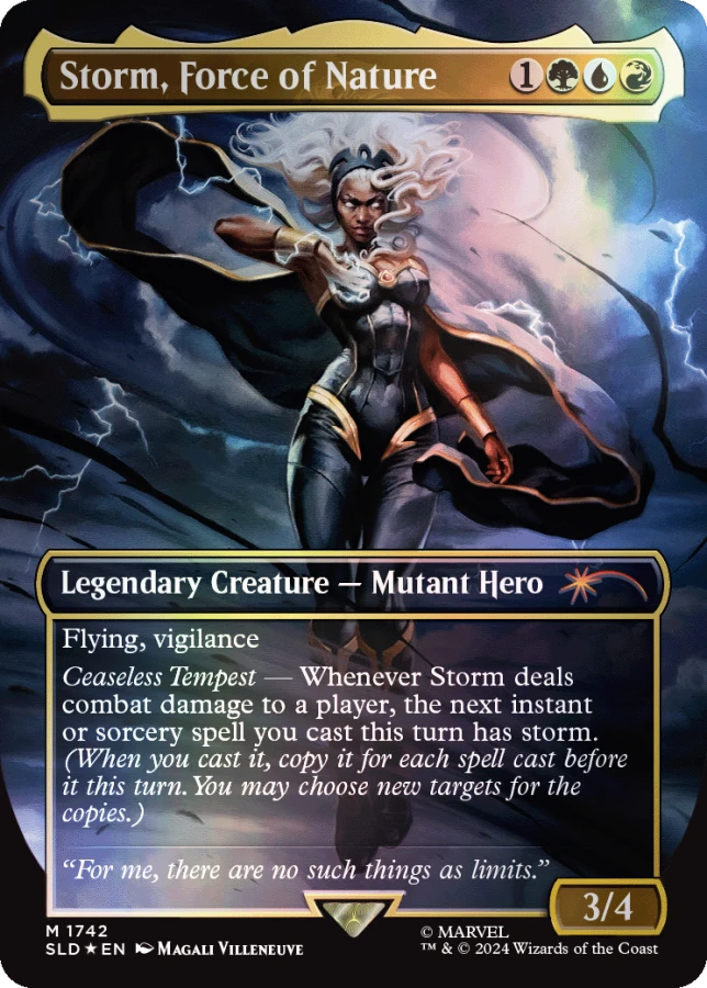 Storm, Force of Nature 1742 (Secret Lair Drop Series)  - Borderless Rainbow Foil | Good Games North