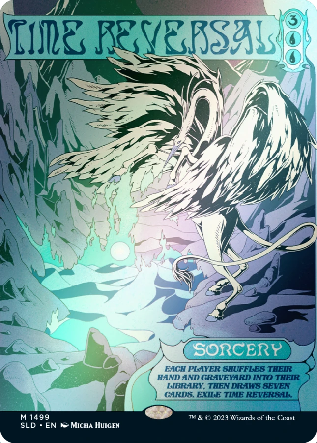 Time Reversal 1499★/1 (Secret Lair Drop Series)  - Borderless Rainbow Foil | Good Games North