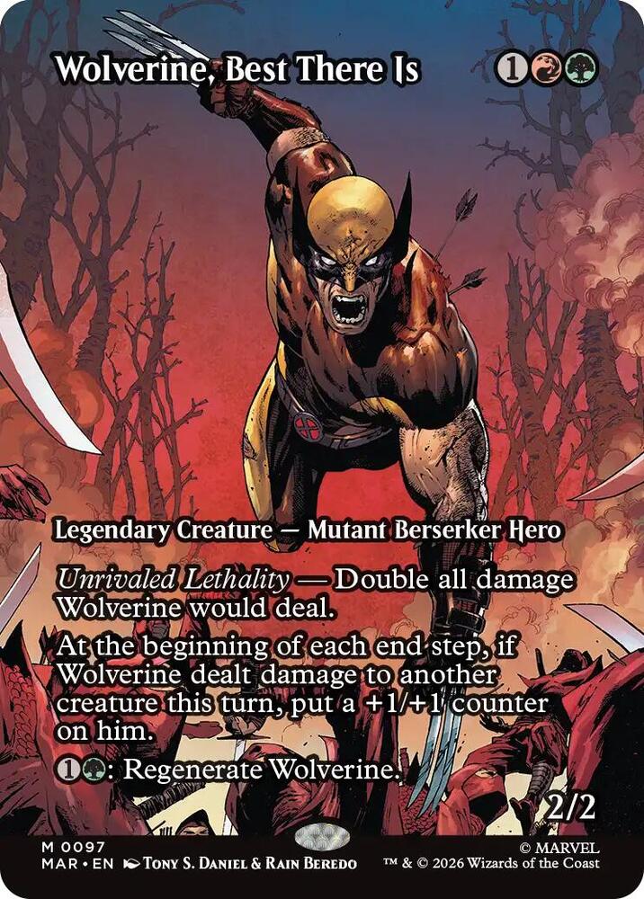 Wolverine, Best There Is 97 (Marvel Universe Eternal-Legal)  - Borderless Foil | Good Games North