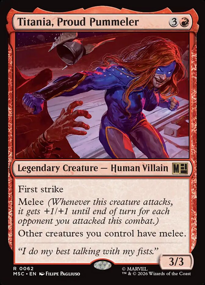 Titania, Proud Pummeler 62 (Commander: Marvel Super Heroes)  | Good Games North