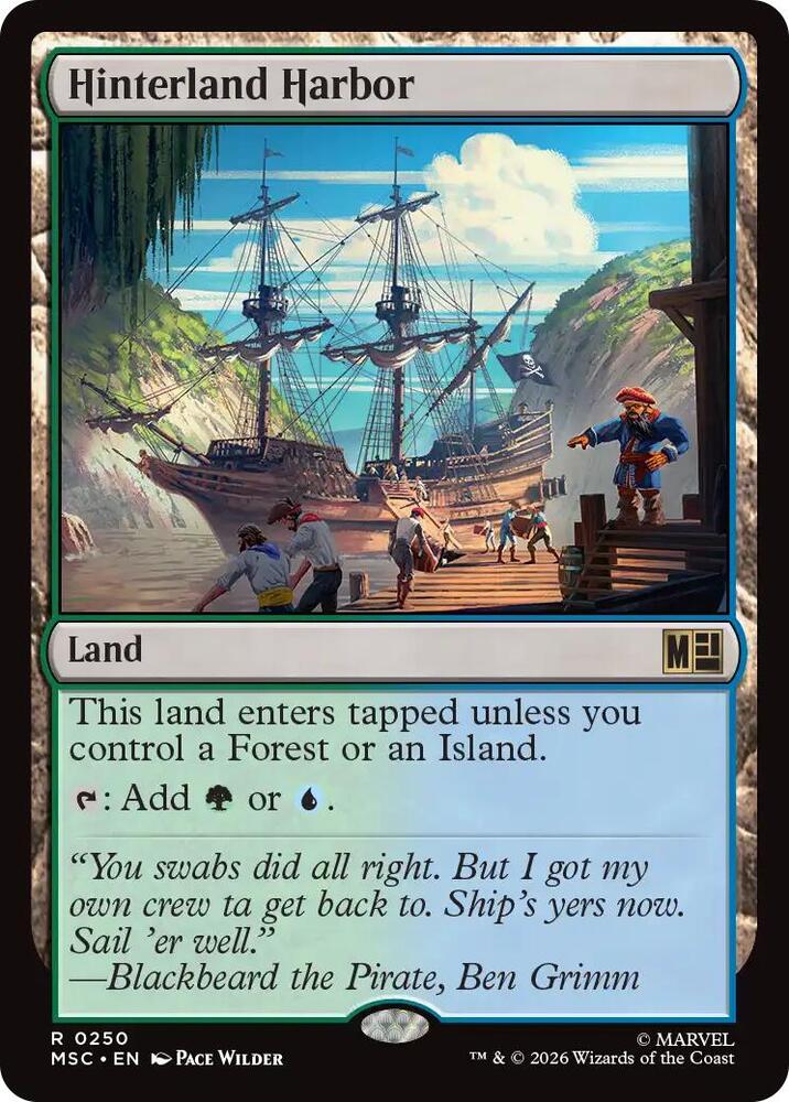 Hinterland Harbor 250 (Commander: Marvel Super Heroes)  - Surge Foil | Good Games North