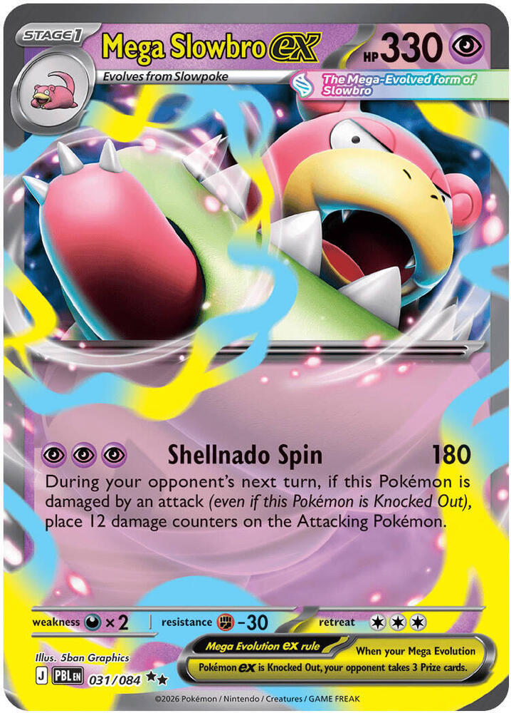 Mega Slowbro ex 031/084 (ME05: Pitch Black)  - Holofoil | Good Games North