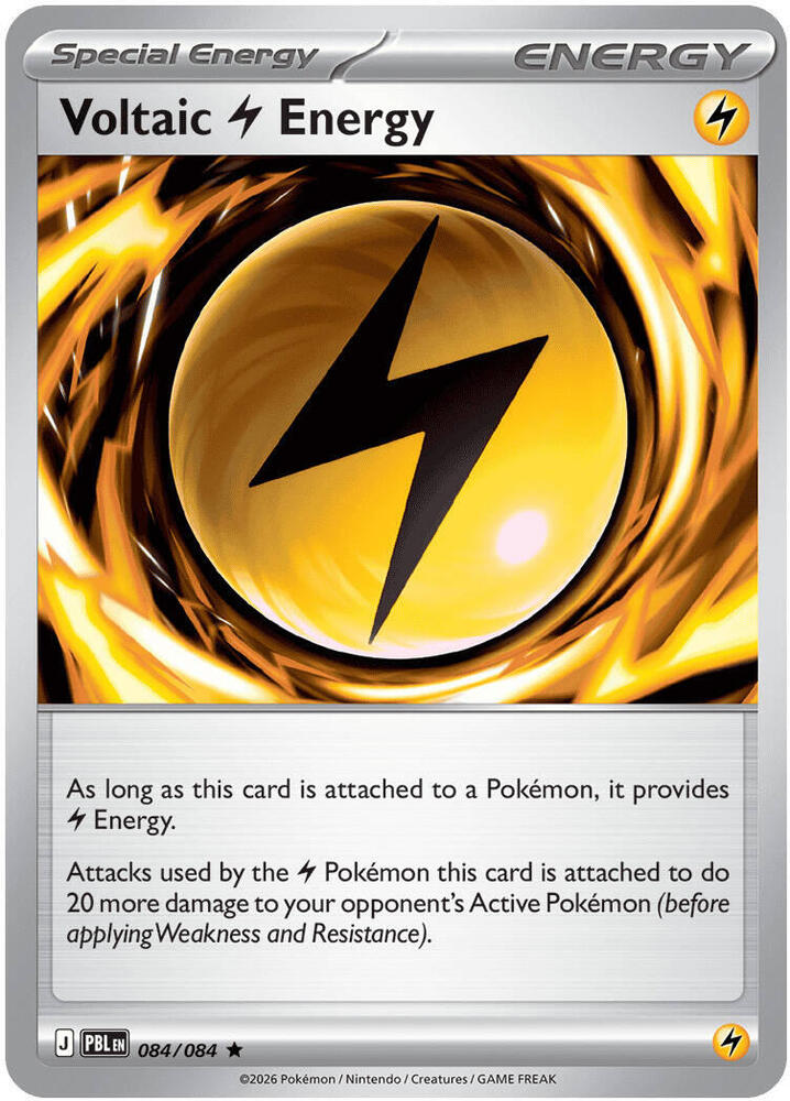 Voltaic Lightning Energy 084/084 (ME05: Pitch Black)  - Holofoil | Good Games North