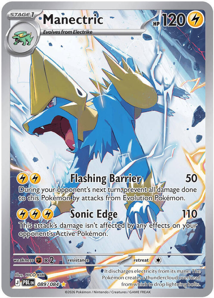 Manectric 089/084 (ME05: Pitch Black)  - Holofoil | Good Games North