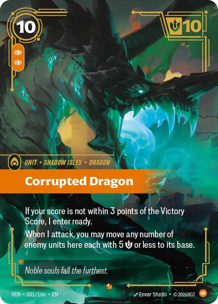 Corrupted Dragon 091/166 (Vendetta)  - Foil | Good Games North