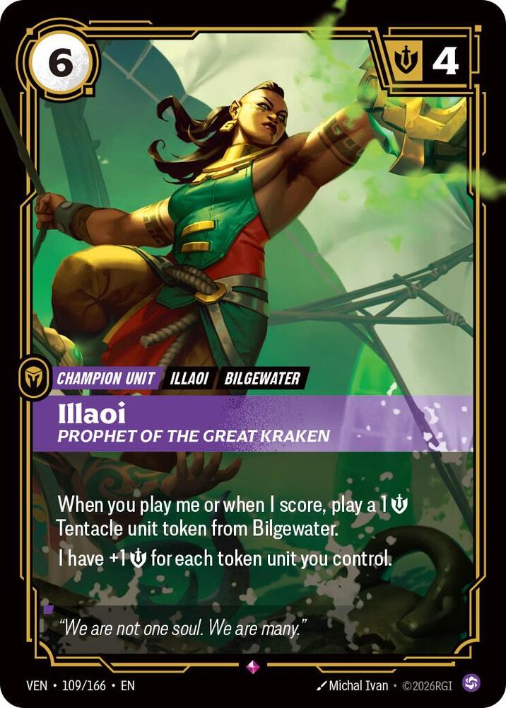Illaoi - Prophet of the Great Kraken 109/166 (Vendetta)  - Foil | Good Games North