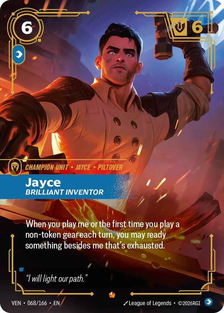 Jayce - Brilliant Inventor 068/166 (Vendetta)  - Foil | Good Games North