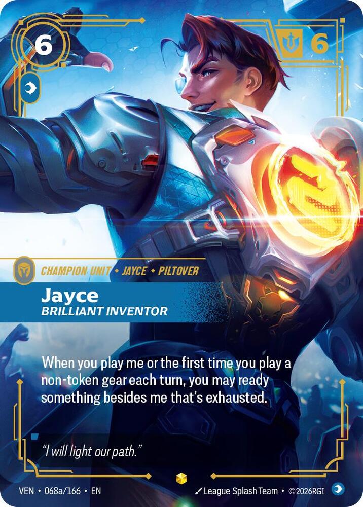 Jayce - Brilliant Inventor 068a/166 (Vendetta)  - Foil | Good Games North