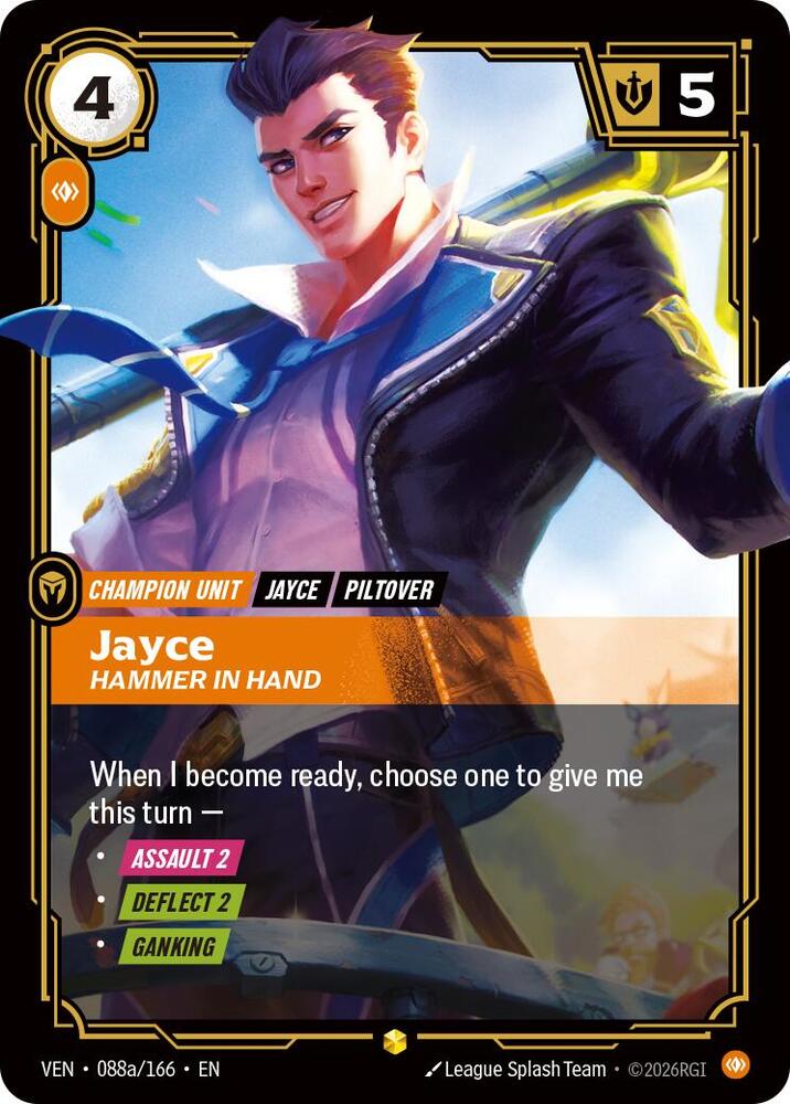 Jayce - Hammer in Hand 088a/166 (Vendetta)  - Foil | Good Games North