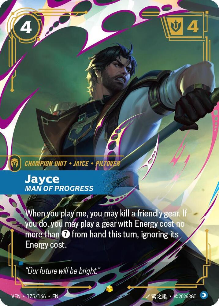 Jayce - Man of Progress 175/166 (Vendetta)  - Foil | Good Games North