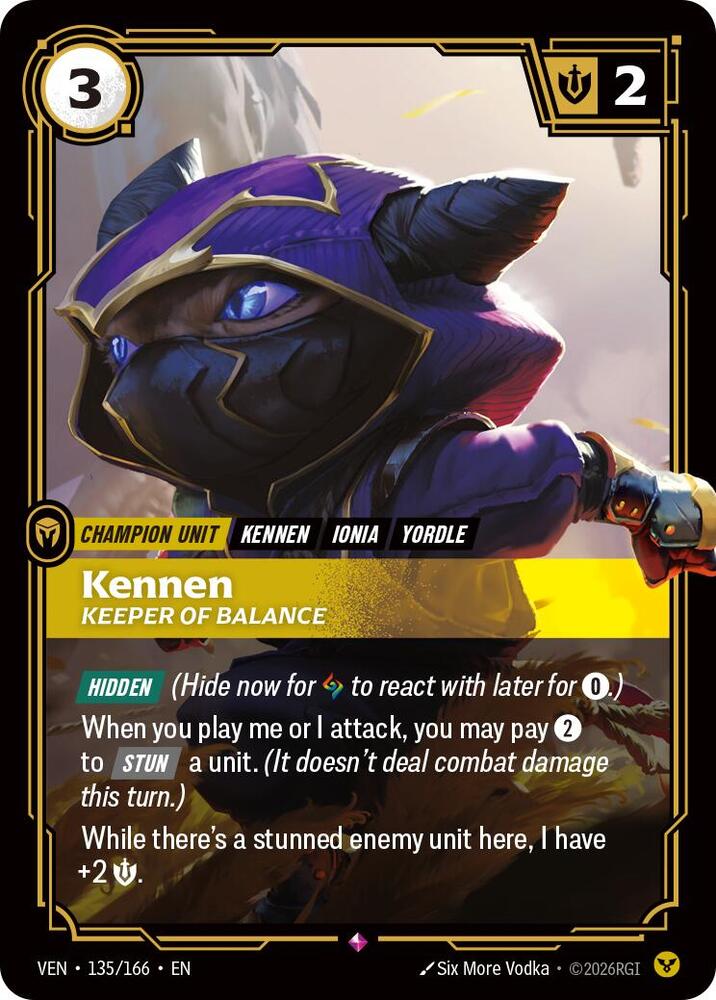 Kennen - Keeper of Balance 135/166 (Vendetta)  - Foil | Good Games North