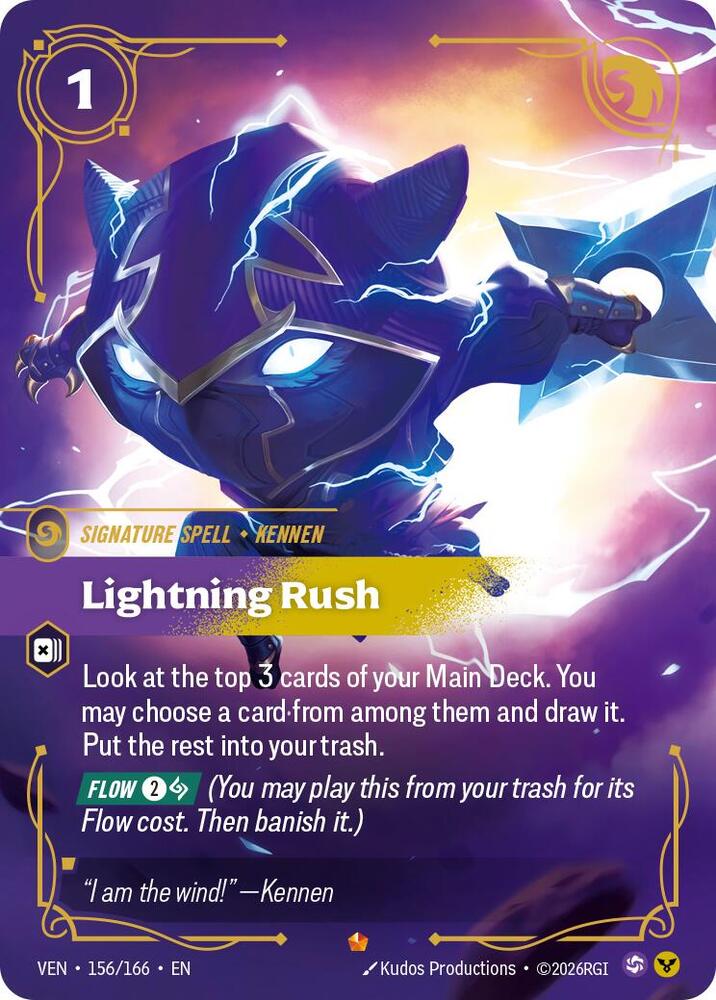 Lightning Rush 156/166 (Vendetta)  - Foil | Good Games North