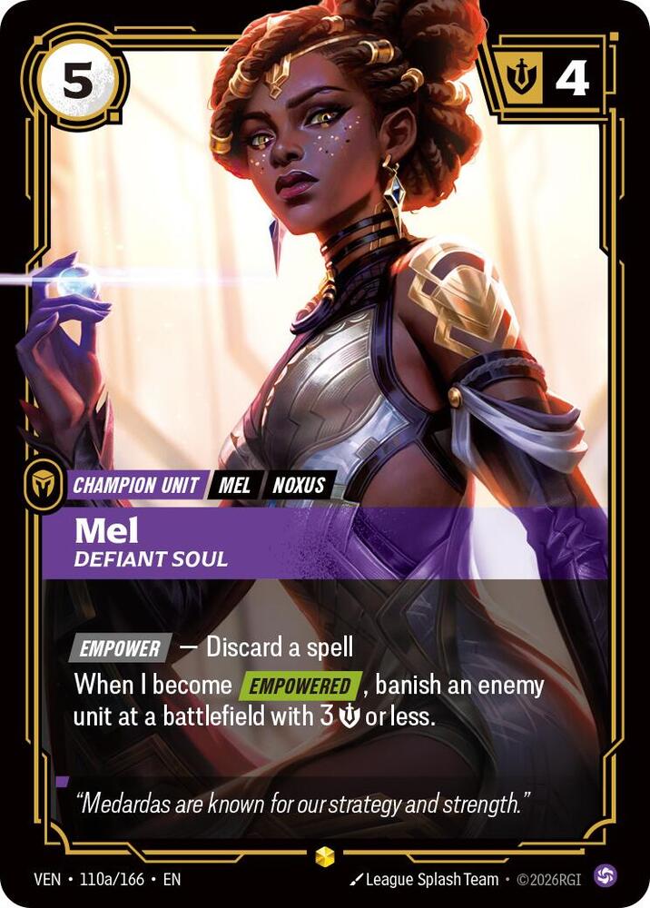 Mel - Defiant Soul 110a/166 (Vendetta)  - Foil | Good Games North