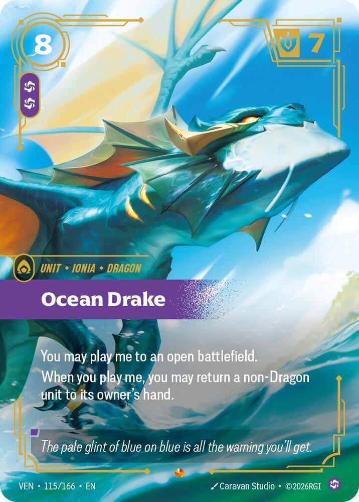 Ocean Drake 115/166 (Vendetta)  - Foil | Good Games North