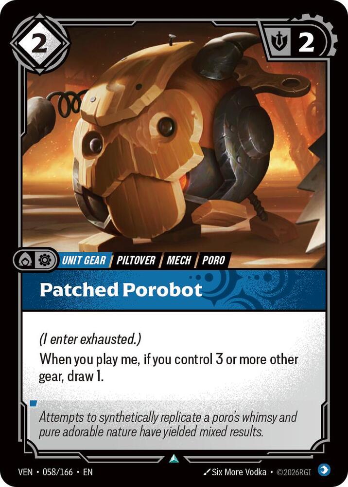 Patched Porobot 058/166 (Vendetta)  | Good Games North