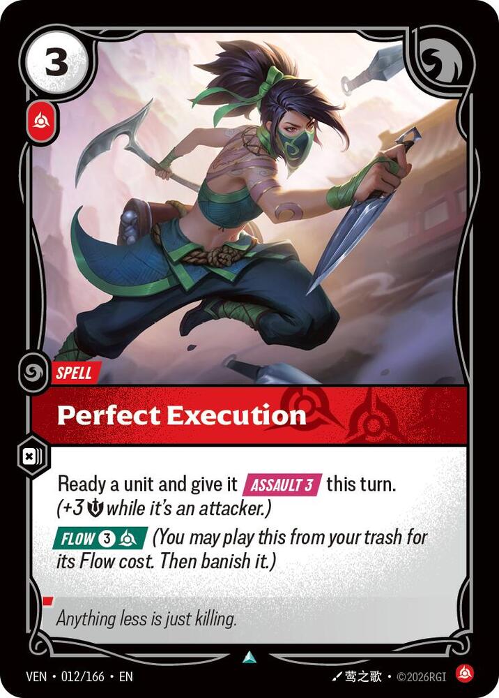 Perfect Execution 012/166 (Vendetta)  - Foil | Good Games North