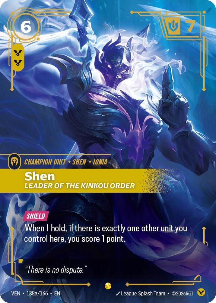 Shen - Leader of the Kinkou Order 138a/166 (Vendetta)  - Foil | Good Games North