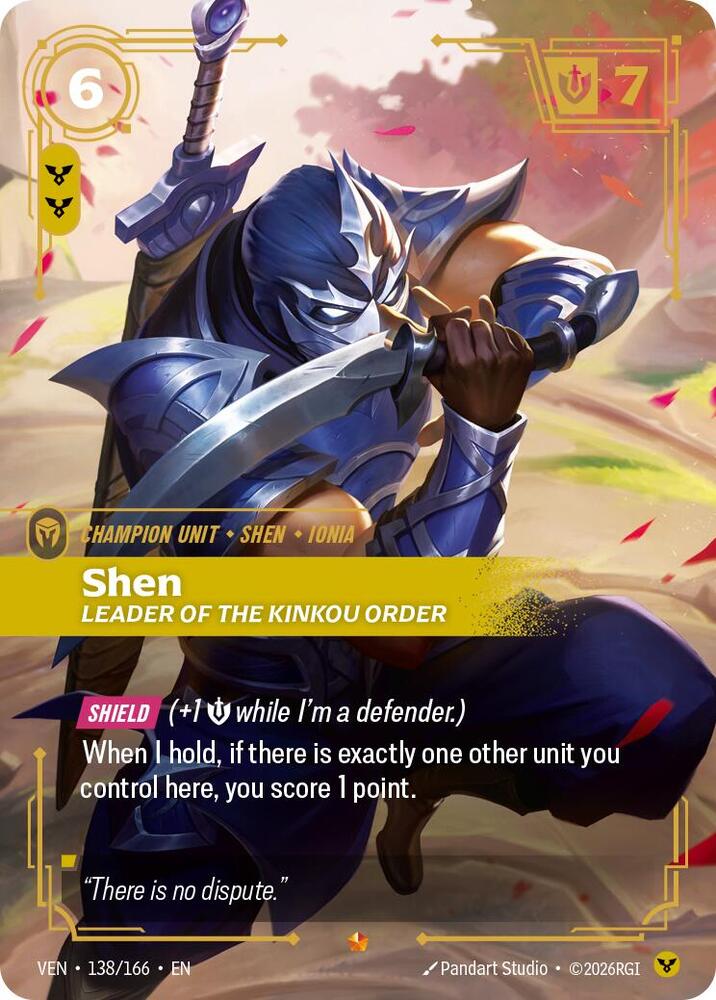 Shen - Leader of the Kinkou Order 138/166 (Vendetta)  - Foil | Good Games North