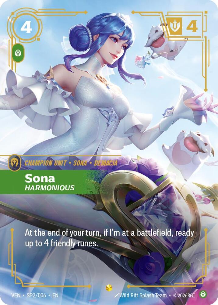 Sona - Harmonious SP2/006 (Vendetta)  - Foil | Good Games North