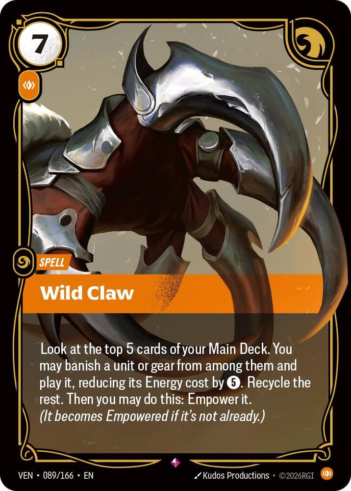 Wild Claw 089/166 (Vendetta)  - Foil | Good Games North