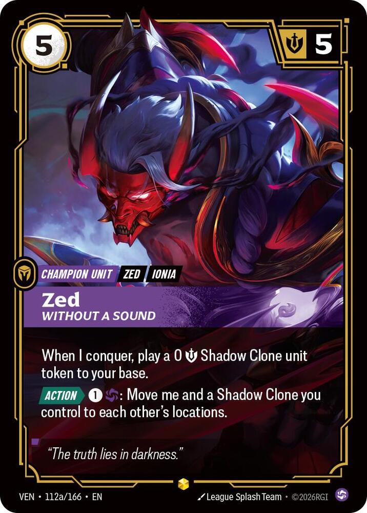 Zed - Without a Sound 112a/166 (Vendetta)  - Foil | Good Games North