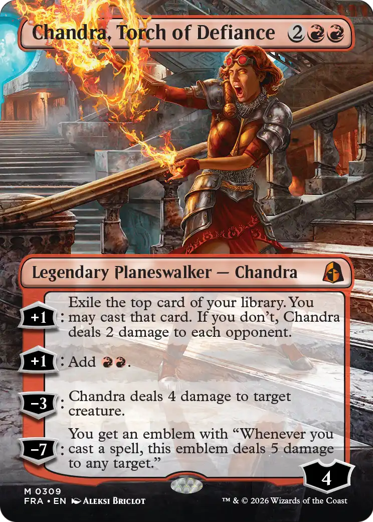 Chandra, Torch of Defiance 309 (Reality Fracture)  - Borderless | Good Games North
