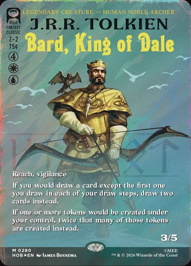 Bard, King of Dale 280 (The Hobbit)  - Borderless Surge Foil | Good Games North