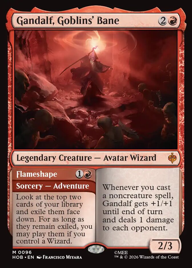 Gandalf, Goblins' Bane // Flameshape 96 (The Hobbit)  - Foil | Good Games North