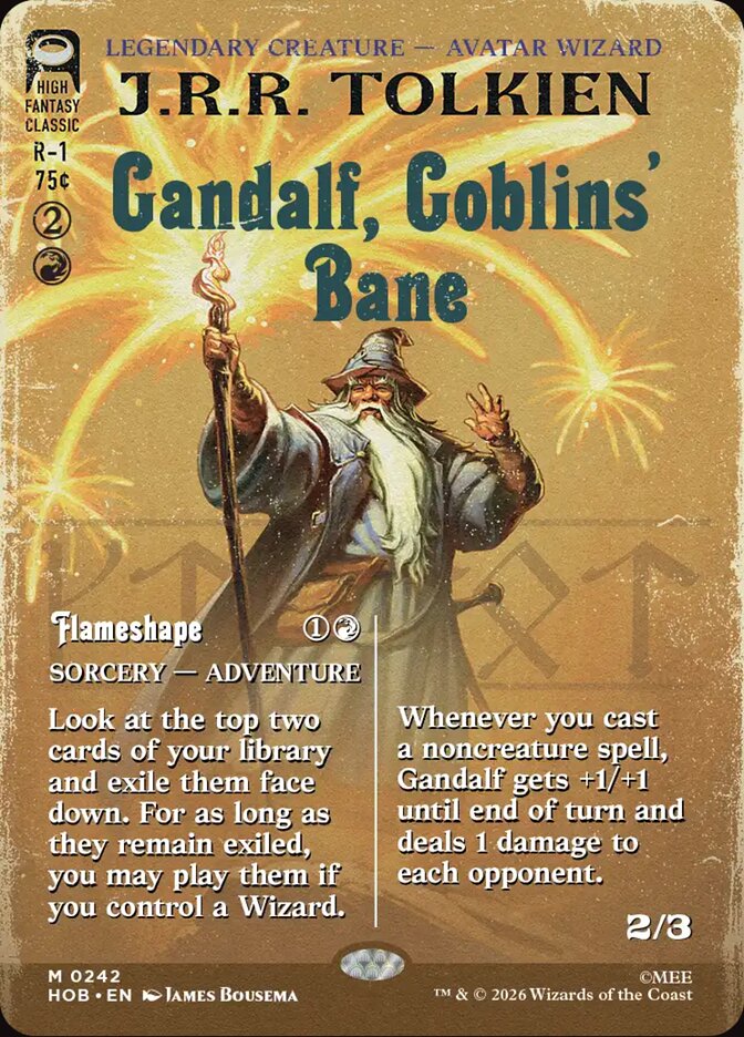 Gandalf, Goblins' Bane // Flameshape 242 (The Hobbit)  - Borderless | Good Games North