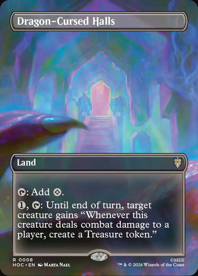 Dragon-Cursed Halls 8 (The Hobbit: Eternal-Legal)  - Borderless Foil | Good Games North