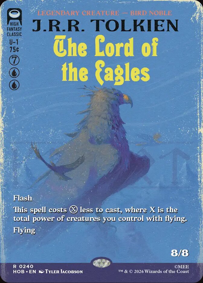 The Lord of the Eagles 240 (The Hobbit)  - Borderless Foil | Good Games North