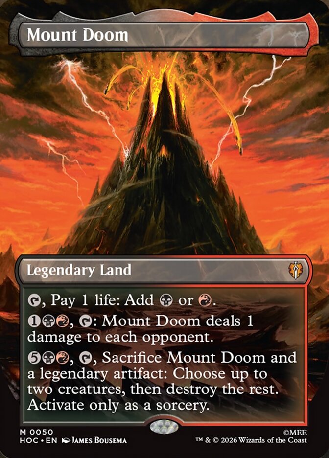 Mount Doom 50 (The Hobbit: Eternal-Legal)  - Borderless Foil | Good Games North