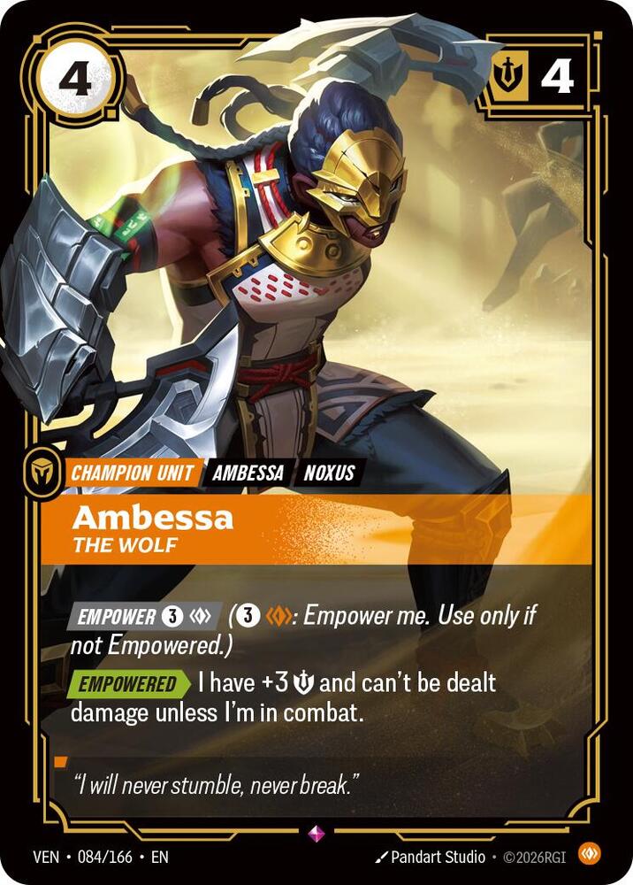 Ambessa - The Wolf 084/166 (Vendetta)  - Foil | Good Games North