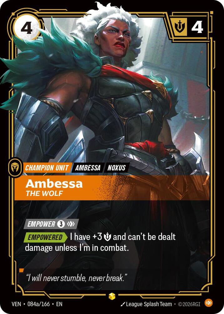 Ambessa - The Wolf 084a/166 (Vendetta)  - Foil | Good Games North