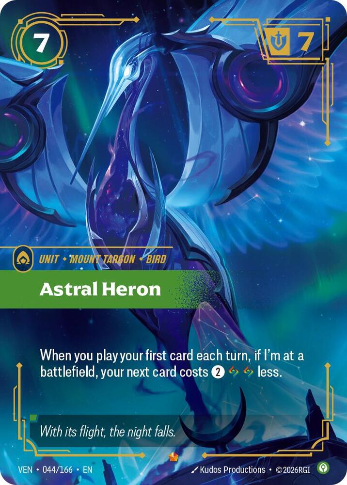 Astral Heron 044/166 (Vendetta)  - Foil | Good Games North