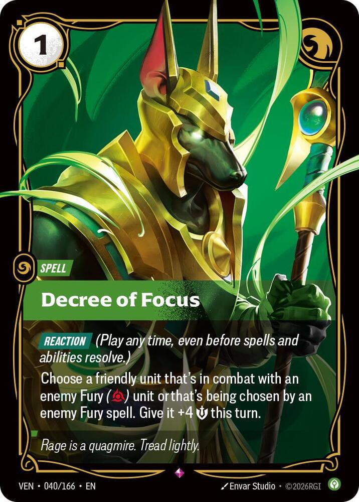 Decree of Focus 040/166 (Vendetta)  - Foil | Good Games North
