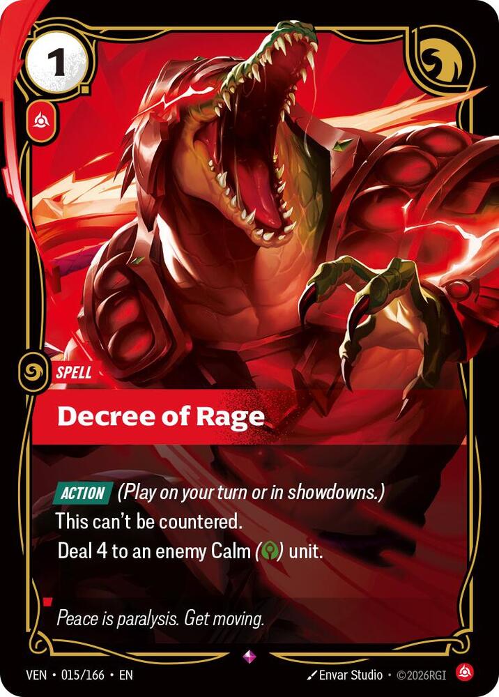 Decree of Rage 015/166 (Vendetta)  - Foil | Good Games North