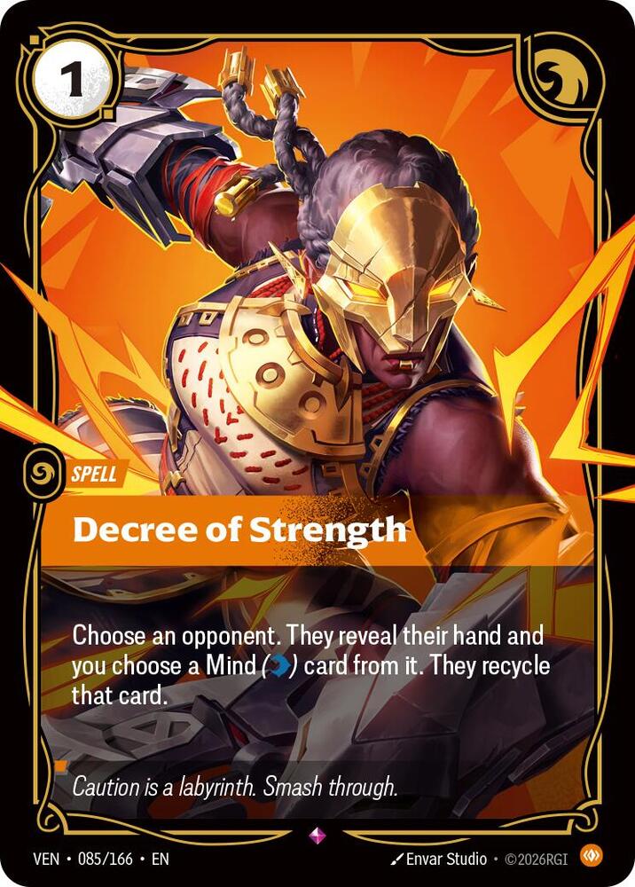 Decree of Strength 085/166 (Vendetta)  - Foil | Good Games North