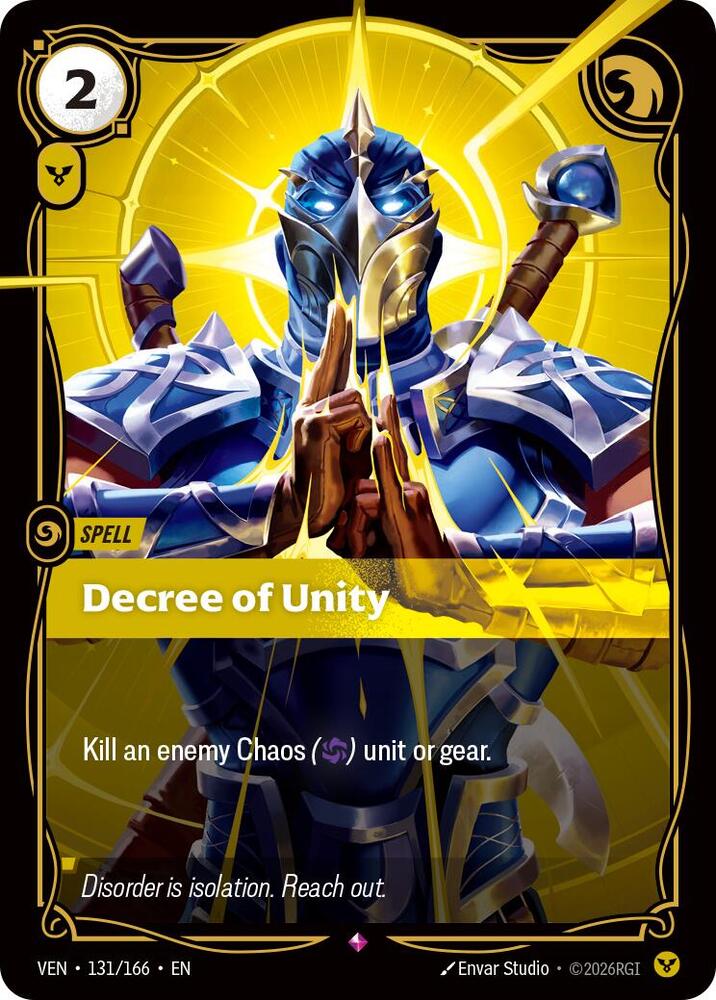 Decree of Unity 131/166 (Vendetta)  - Foil | Good Games North