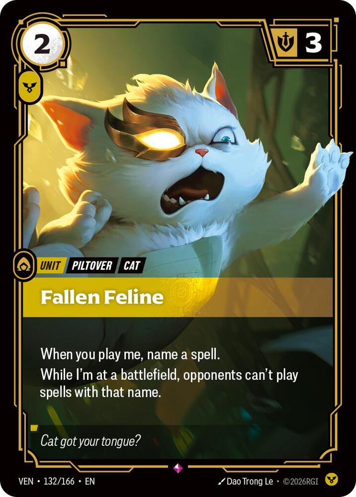 Fallen Feline 132/166 (Vendetta)  - Foil | Good Games North