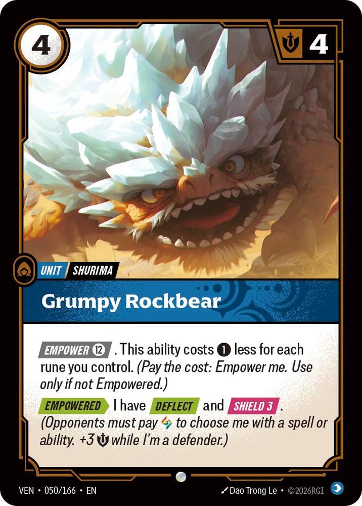 Grumpy Rockbear 050/166 (Vendetta)  | Good Games North
