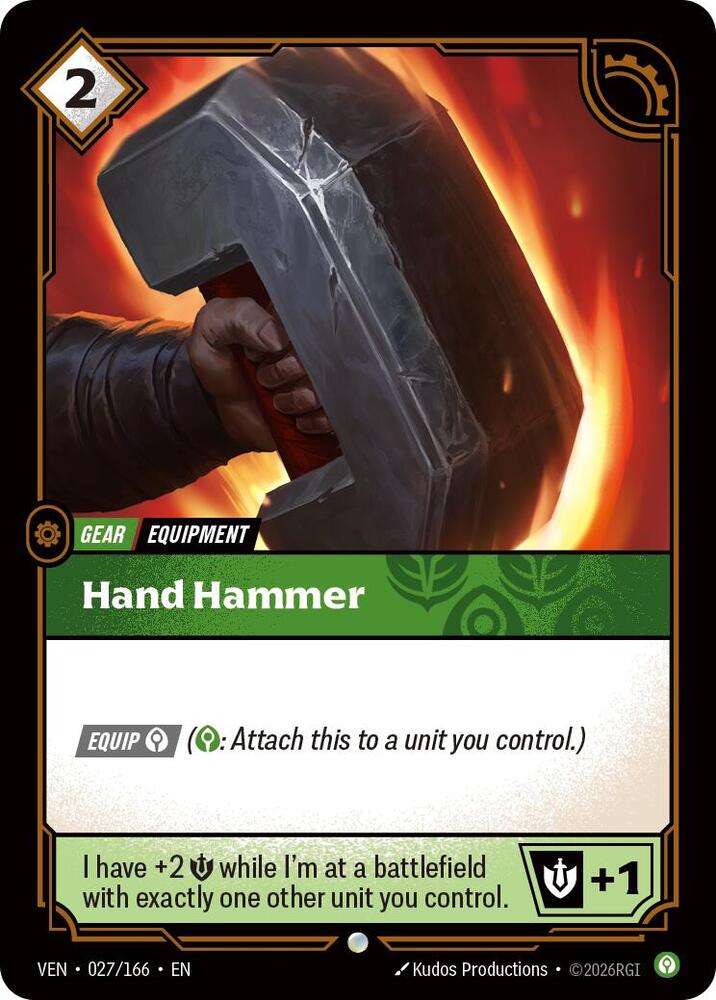Hand Hammer 027/166 (Vendetta)  | Good Games North
